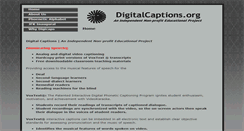 Desktop Screenshot of digitalcaptions.org