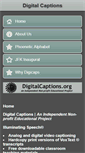 Mobile Screenshot of digitalcaptions.org