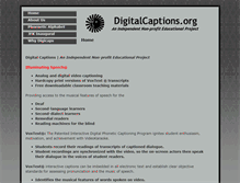 Tablet Screenshot of digitalcaptions.org